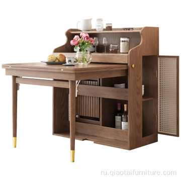 Складной деревянный обеденный стол Nordic Multifunctional Storage
